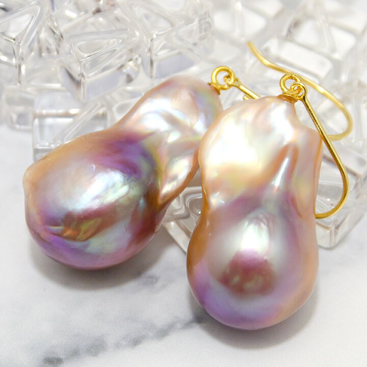 楽天市場】【サイズアップ版】バイカラー バロック パール 14-17mm  