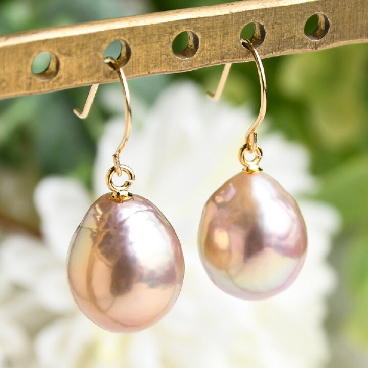 楽天市場】特級 ナチュラルカラー 10mm ドロップ バロック 淡水真珠  