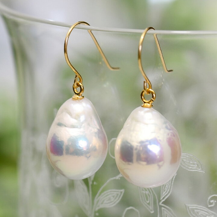 楽天市場】特級 ナチュラルカラー 10mm ドロップ バロック 淡水真珠  