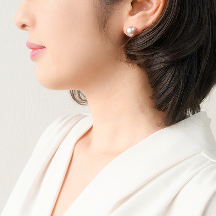楽天市場】9mm 淡水真珠 ピアス イヤリング てりってりのぽってり大粒 