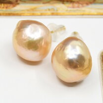 楽天市場】バロックパール ピアス 11mm（素材（ジュエリー 