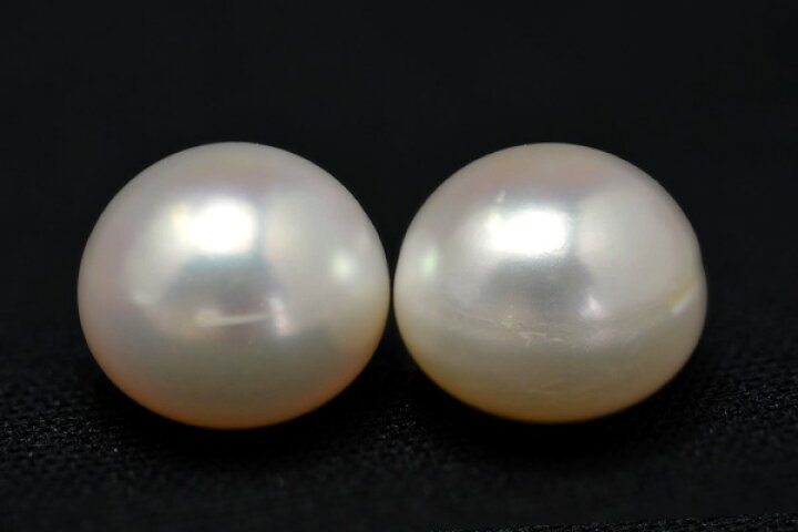 楽天市場】特大 13mm ホワイト ボタン 淡水真珠 ピアス イヤリング 