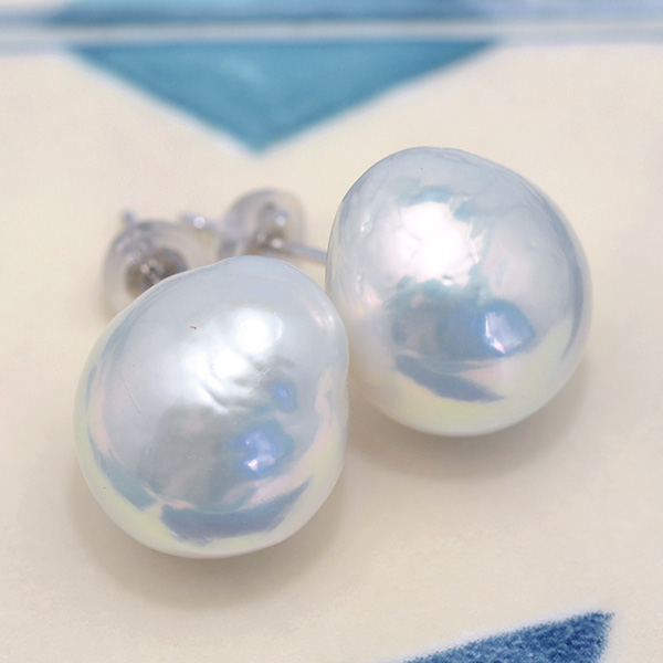【楽天市場】特別版 12mm バロックパール 淡水真珠 ピアス 