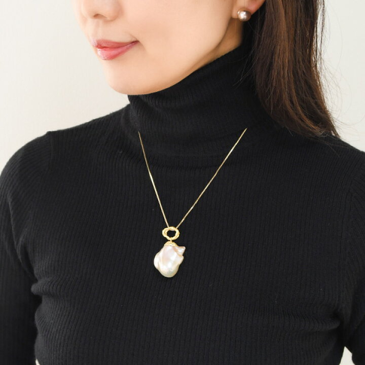 楽天市場】特大 メタリック ナチュラルカラー バロック 淡水真珠 10  