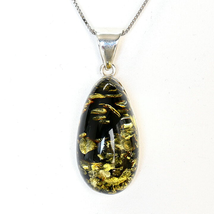 楽天市場】大粒 琥珀 ペンダントトップ グリーンアンバー きらきら 