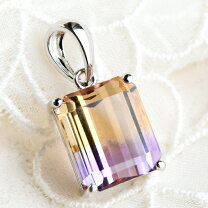 Pt900 7.63ct 大粒アメシストネックレストップ