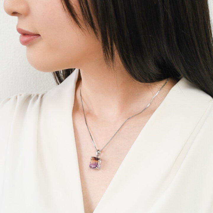 楽天市場】アメトリン ペンダントトップ 12mm×10mm しっかり発色の上質 