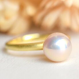 8mm 特級 淡水真珠 シンプル リング　個性豊かに輝くナチュラルカラー選り抜きパール！ 0275-201