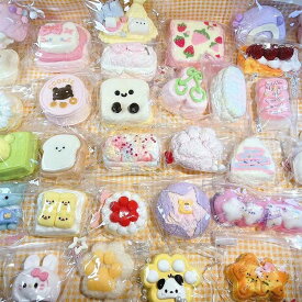 小サイズ 大サイズ もちもち おもちゃ うさぎ 餅 6点入り 感触 プッシュ 肉球 大福 ぷにぷに ふわふわ 低反発 減圧食品サンプル ぬいぐるみ 握る ストレス解消 かわいい おしゃれ オシャレ Y2K 6点入り 握って遊ぶ お菓子 デザート そっくり