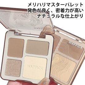 3Dの輪郭 ハイライト 立体シェーディングパレット メリハリマスターパレット 四色パレット 多目的パレット ブライトニング パウダー 3D コスメ コンタリングパレット 4色選択可能 メリハリマスターパレット 発色がいい 密着