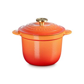 ル・クルーゼ 公式 ｜ ココット・エブリィ 18 フラムドレ (クルーシブルライトゴールドツマミ) 鍋 両手鍋 ホーロー鍋 炊飯 1合 2合 3合 IH IH対応 ガス 直火 兼用 おしゃれ かわいい プレゼント ギフト 贈り物 結婚祝い 無水鍋 無水調理 炊飯鍋 ご飯鍋 クリスマス