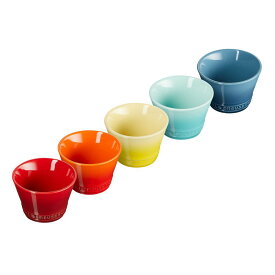 ル・クルーゼ 公式 ｜ ネオ・ボール (S) (5個入り) レインボー 食器 食器セット 小鉢 セット 耐熱 オーブン対応 おしゃれ かわいい プレゼント ギフト 贈り物 結婚祝い 内祝い