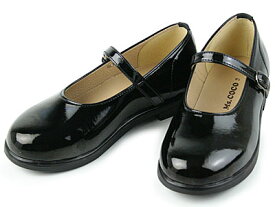 【販売品】MC01907 Ms COCO club ミスココクラブ 子供靴　女児甲ベルトブラック（ 15cm〜23cm ）(bs-93)