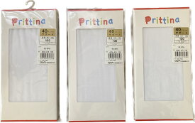 【販売品】日本製　子供用タイツ　40デニール　白　ナイロン　PRITTINA　ドレスに最適な透け感
