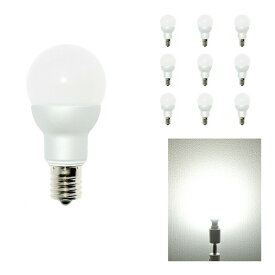 10個セット LED電球 E17 ミニクリプトン 55W 相当 300度 虫対策 電球色 470lm 白色 500lm 昼光色 520lm LB9717--10 ビームテック