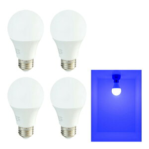 4個セット LED電球 E26 210度 虫対策 赤 緑 青 ピンク LDA7RGBP-C50--4 ビームテック