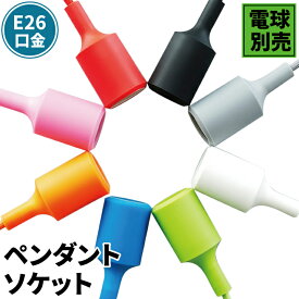【P10倍以上!エントリー必須】ペンダントライト 1灯 E26 LED おしゃれ 天井照明 照明 照明器具 ソケット カラフル CSE26 ビームテック