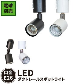 【P10倍以上!エントリー必須】ダクトレール スポットライト 照明 ライト レールライト E26 黒 白 E26RAIL ビームテック
