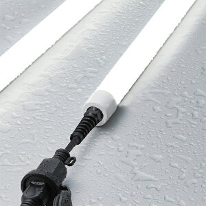 連結防水LEDランプ 直管形LED蛍光灯 2900lm 直管型 直管形 屋外 防雨型 配線コード付き 工事不要 連結可 イベント・仮設に最適 工事現場 照明 100Vコンセント 取付簡単 防水ランプ 仮説照明 内装