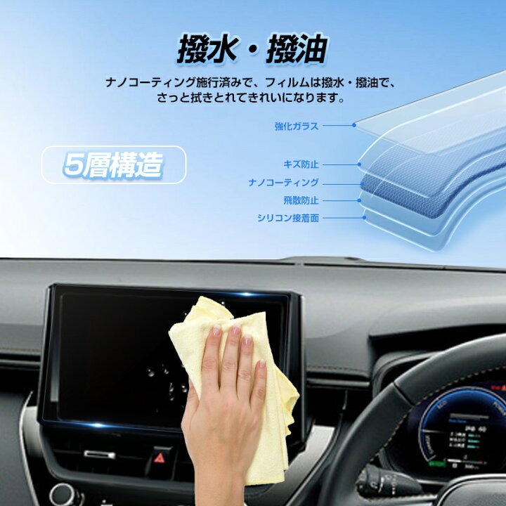 楽天市場】☆カーナビ保護フィルム 10.5インチ カローラ 210系 カローラ ツーリング カローラ スポーツ カローラ クロス カーナビ液晶フィルム  強化ガラス フィルム ナビ 画面 保護 車種専用 超透明 滑らかな指すべり 指紋軽減 キズ防止 撥水撥油 アクセサリー : FIELD ... カーナビ ディスプレイ保護フィルム ニバス用 2021用 強化ガラススクリーンプロテクターフィルム 10.1 インチカーラジオ GP