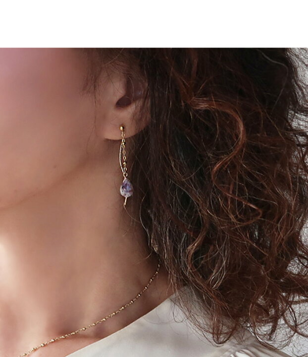 楽天市場】レディースピアス 天然石 天然石ピアス ティファニー  