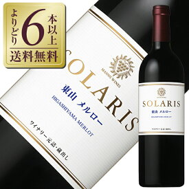 【よりどり6本以上送料無料】 マンズワイン ソラリス 東山 メルロー 2018 750ml 赤ワイン 日本ワイン