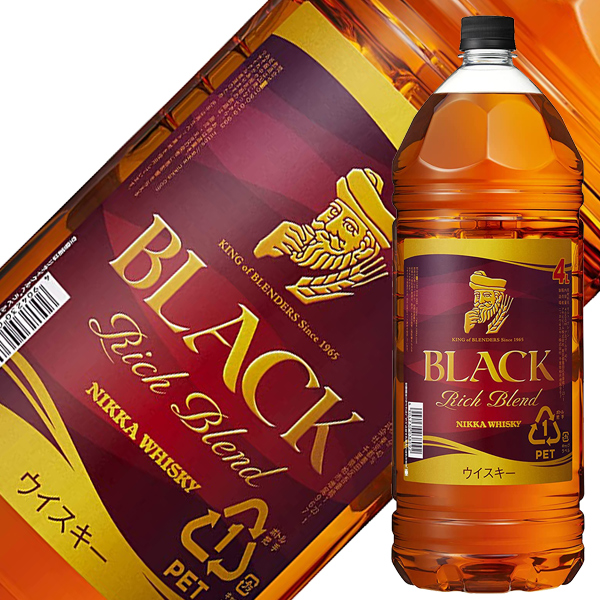  <br>ブラックニッカ リッチブレンド 40度 4000ml（4L） ペットボトル ニッカ ウイスキー 1梱包4本まで