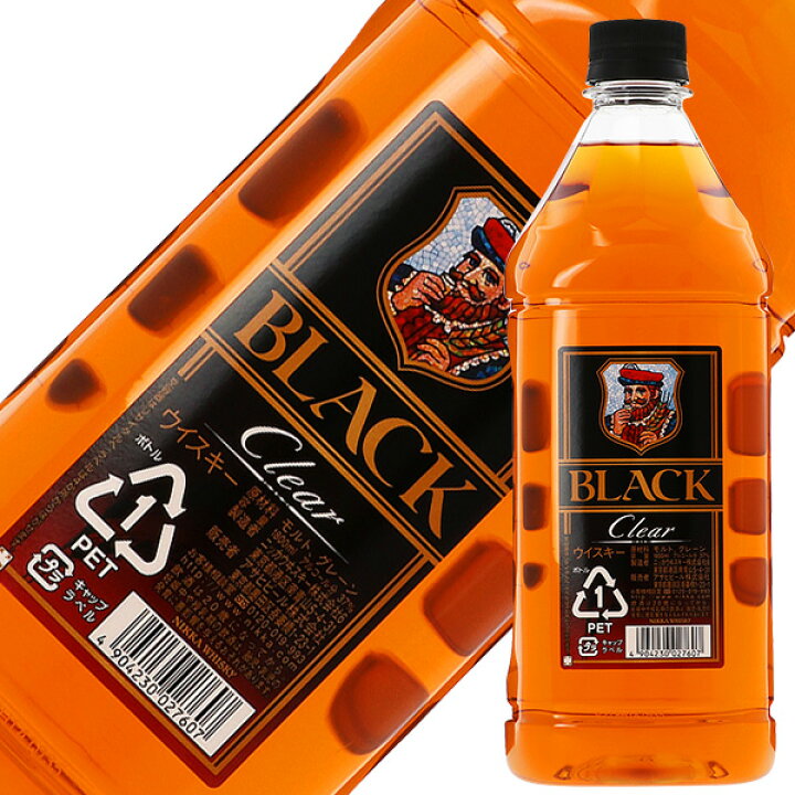 楽天市場】ブラックニッカ クリア 37度 1800ml（1.8L） ペットボトル  