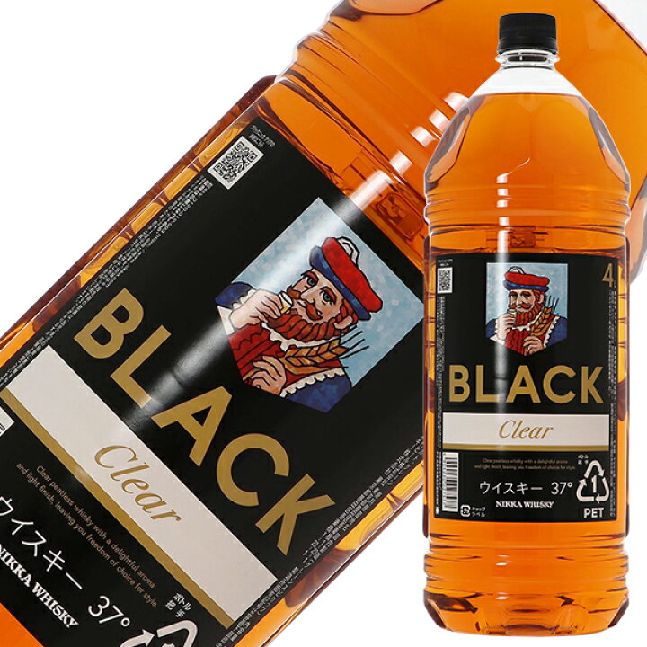 楽天市場】ブラックニッカ クリア 37度 4000ml（4L） ペットボトル 