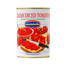 モンテベッロ（スピガドーロ） ダイストマト（角切り） 400g 1梱包24缶まで同梱可能 包装不可