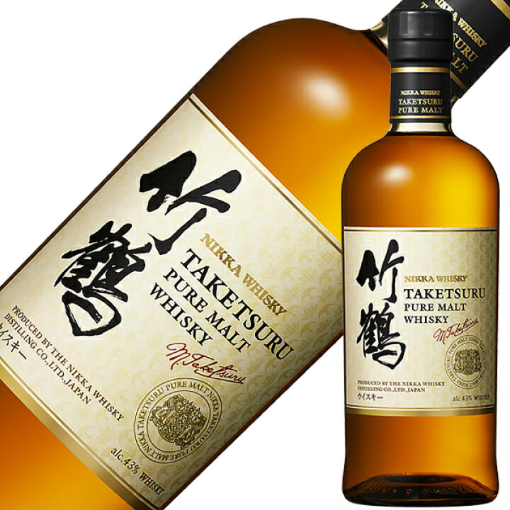 楽天市場】【お一人様1本限り】 ニッカ 竹鶴ピュアモルト 43度 箱なし 