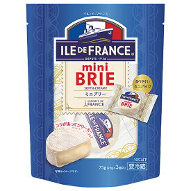 ポイント3倍 イル ド フランス ミニブリー 個包装 75g（25g×3P） フランス産 白カビ チーズ 要クール便 包装不可 ワイン(750ml)11本まで同梱可