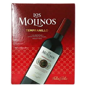 ロス モリノス テンプラニーリョ 3000ml バックインボックス ボックスワイン 赤ワイン 箱ワイン スペイン 同一商品に限り1梱包4個まで同梱可能 包装不可