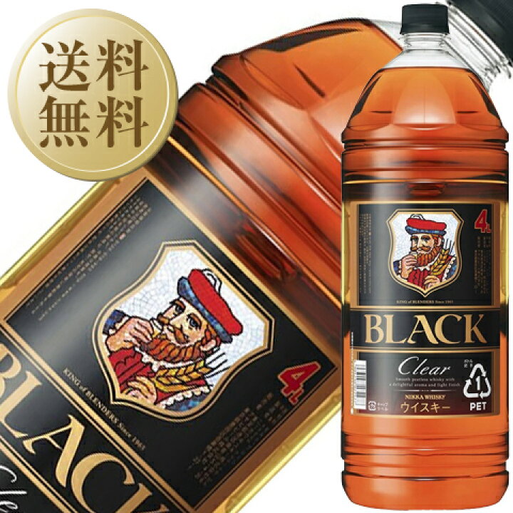 楽天市場】【送料無料】 ブラックニッカ クリア 37度 4000ml（4L  