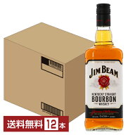 【送料無料】 ジム ビーム 40度 正規 箱なし 1L （1000ml） 12本 1ケース 包装不可 他商品と同梱不可 ク…