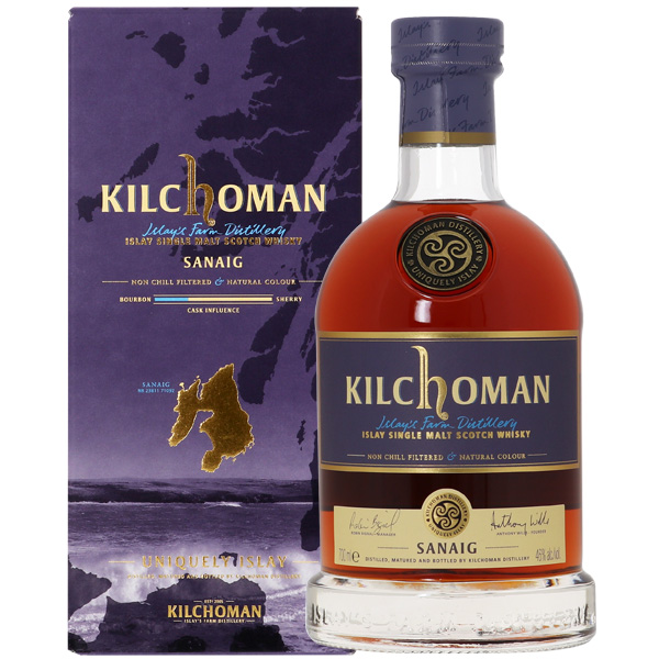 キルホーマン サナイグ シングルモルト スコッチ ウイスキー 46度 並行 箱付 700ml 包装不可