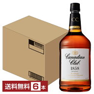 【送料無料】 カナディアンクラブ 40度 正規 箱なし ペットボトル 1750ml 6本 1ケース 包装不可 他商品と…