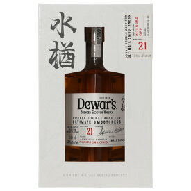 デュワーズ ダブルダブル 21年 ミズナラ ブレンデッド スコッチ ウイスキー 46度 箱付 500ml 包装不可