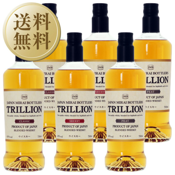 楽天市場】【送料無料】トリリオン ブレンデッド ウイスキー 40度 箱 