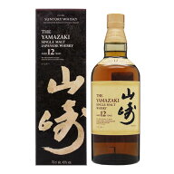 【お一人様3本限り】 サントリーシングルモルトウイスキー 山崎12年 43度 箱付 700ml