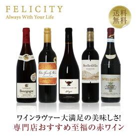 500円OFFクーポン対象 【9】至福の赤ワイン 5本セット 第19弾 750ml×5 飲み比べ ワイン セット 【送料無料】【包装不可】