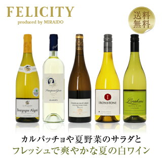400円OFFクーポン対象 【2】季節と楽しむワイン！ 春の白ワイン 5本セット 第1弾 750ml×5 飲み比べ 白 ワイン セット 包装不可