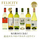 200円OFFクーポン対象 【11】毎日飲みたい！最高コスパワイン バラエティ 白ワイン 6本セット 第22弾 750ml×6 飲み比べ ワイン セット 【送料無料】【包装不可】