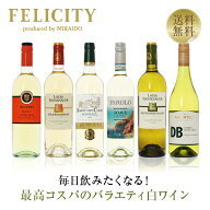 200円OFFクーポン対象 【11】毎日飲みたい！最高コスパワイン バラエティ 白ワイン 6本セット 第22弾 750…
