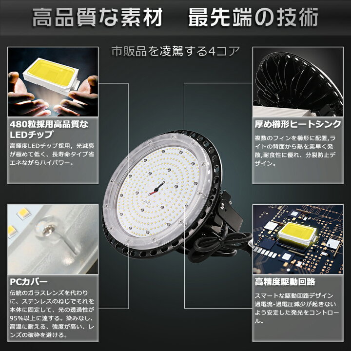 楽天市場】LED 投光器 屋外 防水 150w 1500w水銀灯代替 30000lm LED 