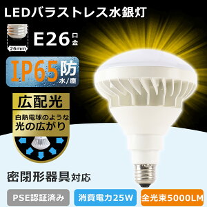 LEDoXgXⓔ E26 LEDr[d d25W 250Wⓔ S5000lm LEDd XH Ŕ Ȃ Px^Cv LEDVƖ ^Ή IP65hho r[px140° LED