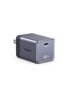 UGREEN Air 100W USB-C �����^ �}���[�d�� �܂肽���݃v���O 100W�[�d�큕USB-C�[�d�P�[�u���Z�b�g iPhone17/16/15/14/13 MacBook Air iPad Galaxy Android �X�}�z �m�[�gPC �Ή� �������[�d�Ή� �o�b�e���[�ی� ��