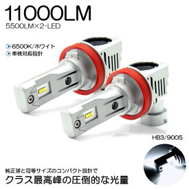 20系 前期/後期 ヴェルファイア LED ハイビーム/ヘッドライト HB3/9005 55W ZES 11000ルーメン リフレクター拡散照射 6500K/ホワイト