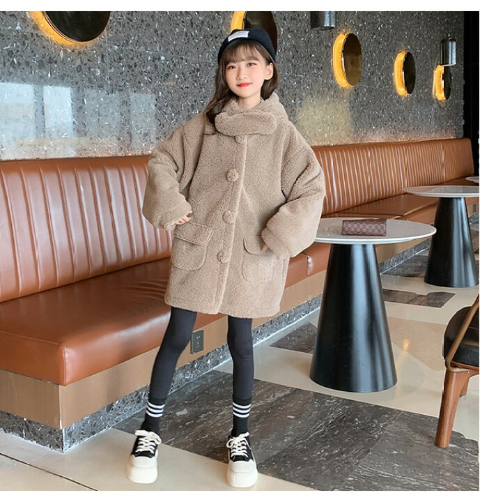 楽天市場 送料無料 フリースコート 女の子 モコモココート 子供 コート 厚手 フード付き 耳付き しっぽ付き 可愛い ジュニアコート 冬 アウター キッズ ふんわり 素材感 冬コート 暖かい 癒し系 子ども服 レディースファッション Le Futur