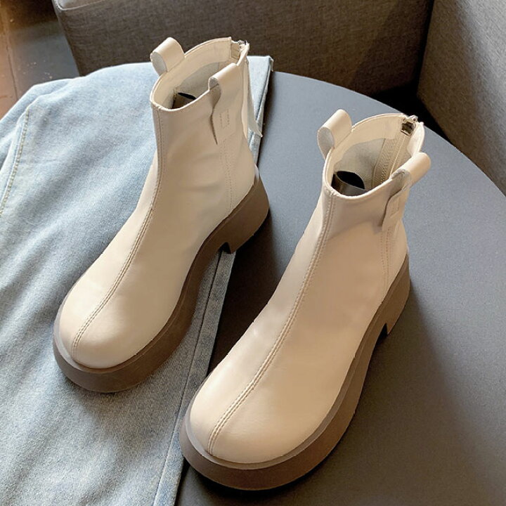 ティーナジョジュン ポールヒールショートブーツ シャンパンゴールド  